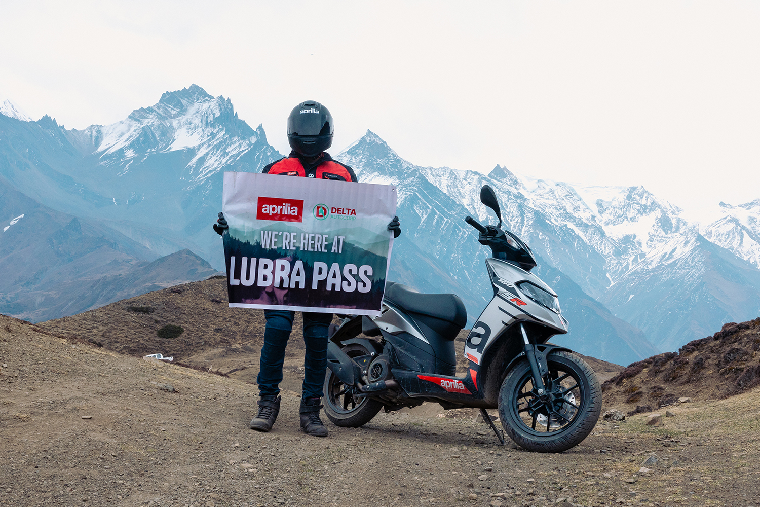 Aprilia Conquers Lubra Pass